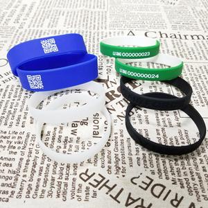 Home Debossed Silicone Printed CMYK logo for Party Wristband Rubber Sport Wrist Band Bracelets - Product Image 5