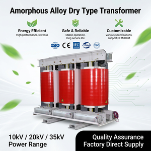 Trasformatore a secco in lega amorfa 1250kVA, resistenza agli impulsi di sovratensione <span class=keywords><strong>BIL</strong></span> 75kV/95kV - Product Image 1