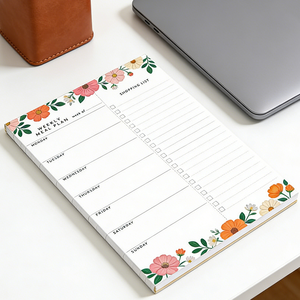 Bloc-notes magnétique 2026 Myway personnalisé avec 52 feuilles hebdomadaires non datées, planificateur quotidien et hebdomadaire <span class=keywords><strong>pour</strong></span> réfrigérateur, <span class=keywords><strong>carnet</strong></span> de suivi d'habitudes et liste de tâches - Product Image 2