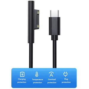 Adaptateur chargeur d'<span class=keywords><strong>alimentation</strong></span> USB type C 1.5m 65W 15V 3A PD câble de charge rapide pour Microsoft <span class=keywords><strong>Surface</strong></span> <span class=keywords><strong>Pro</strong></span> 7/6/5/4/3 livre/livre 2 - Product Image 4