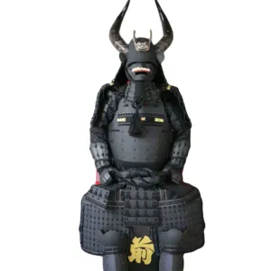 中世纪日本武士半服装配维京头盔全耐磨头盔战士皮革钢服装