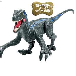 Dinosaurio <span class=keywords><strong>de</strong></span> Control remoto, dinosaurio realista, juguetes educativos para niños, juguete <span class=keywords><strong>de</strong></span> simulación DIY, dinosaurio <span class=keywords><strong>de</strong></span> Control remoto 2,4 - Product Image 1