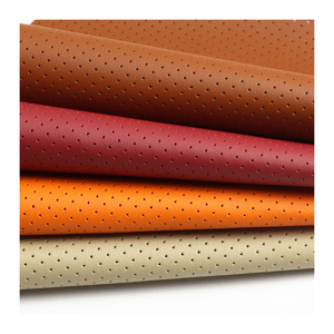 Tissu en <span class=keywords><strong>cuir</strong></span> microfibre perforé, <span class=keywords><strong>cuir</strong></span> synthétique respirant <span class=keywords><strong>pour</strong></span> sièges de voiture, matériaux d'intérieur automobile - Product Image 2