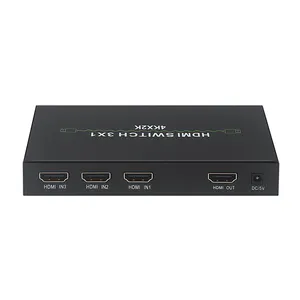 Factory Wholesale Support Ultra HD 4K x 2K 3D 1080P 3x1 conmutador HDMI Switch 3 In 1 Out with IR Remote Control