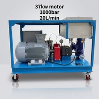 Hidrolavadora Móvil de Alta Presión de 37KW y 1000 Bar, Equipo de Limpieza de Uso Pesado para Tanques, Vehículos, Eliminación de Incrustaciones de Aceite y Sedimentos