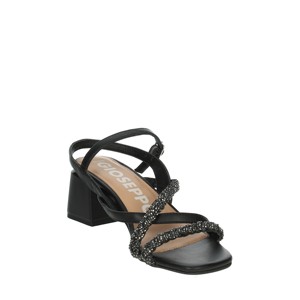 Niscemi sandali con tacco nero per le donne comode alla moda scarpe da sposa tacco zeppa punta quadrata con Design della piattaforma - Product Image 5