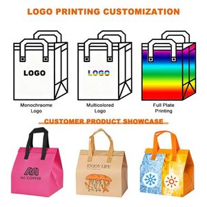 Custom Logo Biodegradable Fabric Thermal Food <b>Cooler</b> <b>Backpack</b> Bag Waterproof Non Woven Insulated Exhibition <b>Cooler</b> Bags - Product Image 4