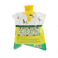 Piège à guêpes jetable jaune pour extérieur, sac attrape-guêpes suspendu pour le contrôle des nuisibles du jardin, lutte contre les guêpes jaunes
