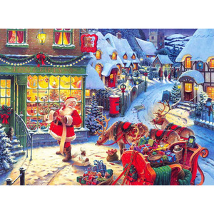 Bộ tranh kim cương cổ điển phong cảnh tuyết đẹp Giáng sinh bán chạy OEM 2025 dành cho trẻ em, trang trí nhà cửa - Product Image 2