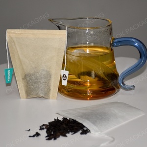 Tùy Chỉnh Phân Hủy Sinh Học Túi Trà Với Bông Vẽ Dây Sinh Thái Gỗ Bột Giấy Lọc PE Nhựa Nhiệt Con Dấu Rỗng Lá Lỏng Túi Trà - Product Image 5