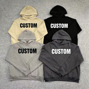 Vêtements pour hommes, sweat à capuche en molleton français épais 100% coton, de haute qualité, logo personnalisé, sweat à capuche oversize streetwear uni - Product Image 1