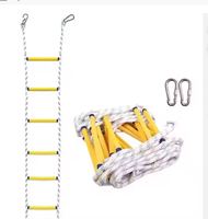 Échelle d'évacuation d'incendie, sécurité d'urgence, échelle en corde portable