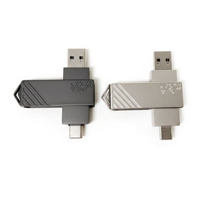 Chiavetta USB Personalizzata in Metallo Girevole Tipo C per Computer e Cellulari 2-in-1 USB 2.0 3.0 Impermeabile OTG - Product Image 2