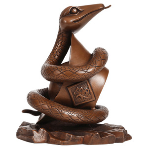 Figura de Serpiente del Zodiaco del Mundo Cúpido, Hecha a Mano en Cobre, Decoración para Sala de Estar, Regalo para el Hogar - Product Image 4