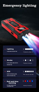 Arrancador de Baterías Portátil <span class=keywords><strong>para</strong></span> Auto y Camioneta de 12V, Banco de Energía USB-C de 45W con Linterna LED, Arrancador de Auto de 88.8W - Product Image 6