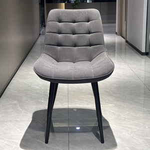 Ghế ăn phòng khách cao cấp bọc vải nhung, chân kim loại - Product Image 4