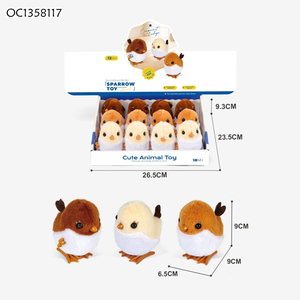 Fabricants de jouets d'animaux à remonter en peluche, oiseaux sauteurs intéressants avec tourterelle intégrée - Product Image 6