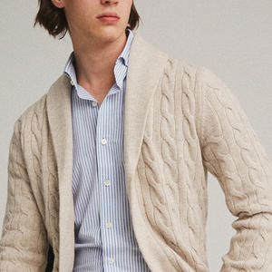 เสื้อถักแบบสวมศีรษะของผู้ชายเสื้อถักแขนค้างคาว - Product Image 2