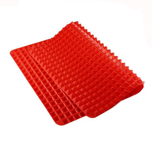 Tapis de cuisson en silicone antiadhésif et résistant à la chaleur, à pyramides surélevées, pour cuisson, rôtissage, barbecue et pâtisserie - Product Image 1