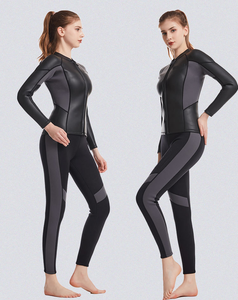 Nuova muta stagna 2.5mm in Neoprene calda Super proiettile a prova di freddo invernale nuoto anteriore Logo da donna Set 2 pezzi muta da sub - Product Image 1