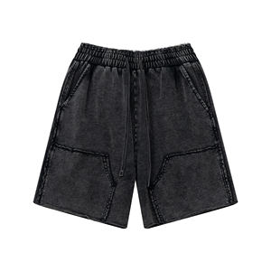 Wholesale <b>Men's</b> Street Cotton Drill Shorts Woven Design <b>Black</b> Shorts <b>for</b> <b>Men</b> - Product Image 1