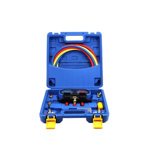 Kit de Carga de Refrigerante para Automóvil con Manómetros Dobles para Reparación de Aire Acondicionado R134a - Product Image 1