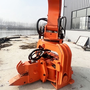 KN250 360 derajat rotasi frekuensi tinggi palu Vibro ekskavator hidrolik dipasang mesin pengeboran tumpukan - Product Image 3