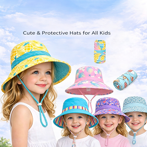 Chapeau de pêcheur rayé pour tout-petits, protection solaire UPF 50, maille respirante pour bébés, garçons et filles, casquette de plage <span class=keywords><strong>d</strong></span>'été en plein air - Product Image 5