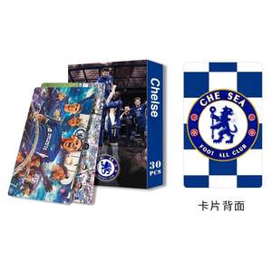 Colección de Estrellas del Fútbol <span class=keywords><strong>Chelsea</strong></span>, 30 Tarjetas de Papel de Doble Cara de 8x12 cm, Tarjetas Conmemorativas de Jugadores - Product Image 6