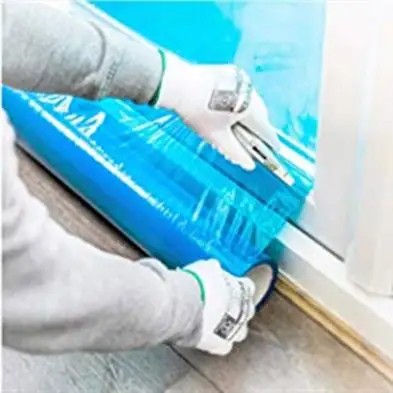 2.2Mil * 24In * 50Ft Filme Für Fenster Blau Kunststoff Schutz Band Gläser Glas