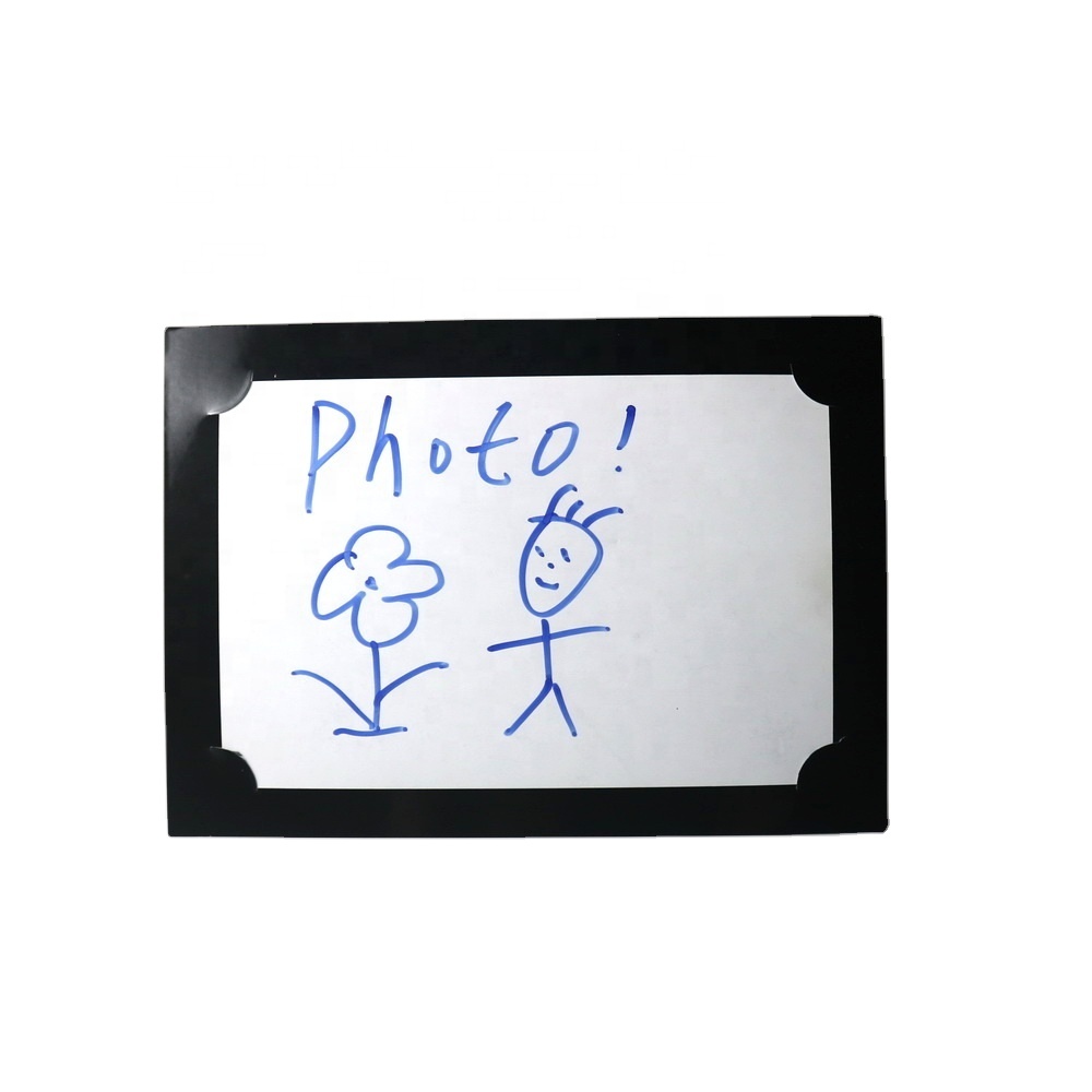 Custom made standing black card paper photo frame, cheap price kraft paper photo frame