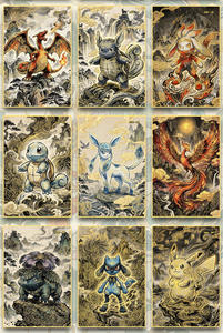 Cartes à collectionner Pokémon TCG en chinois simplifié, personnalisées, culturelles chinoises, non officielles, fan art, boîtes mystères, jouets en gros - Product Image 3