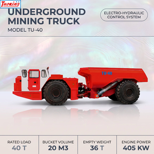 Underground Mining Truck 40 Ton for Wet Muddy Tunnel High Temperature Deep Mine Haulage Equipment Works - Product Image 1