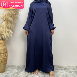 6675 # Rắn Màu Sắc Mới Khimar Khimar Hijab Abaya Hồi Giáo Dài Cầu Nguyện Abayas Dresses Đính Kèm Khăn Một Mảnh Jilbab Với Side Pock - Product Image 1