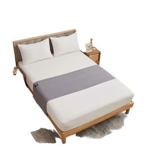 Wholesale Earthingtek Eco-friendly Silver Infused Cotton Half Bed for <b>Grounding</b> <b>Sheet</b> 300tc Skin-Friendly Plaid All-Season Bed - Product Image 1