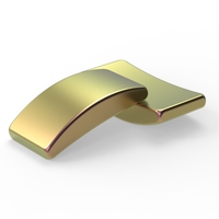 Kipas segmen ubin busur Magnet N48H Neodymium melengkung Halbach Generator industri Magnet berlapis Zn dijual Motor berwarna