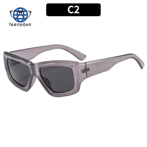 Teenyoun vente en gros nouveau Design hommes Cool lunettes de soleil UV400 drôle sport lunettes femmes en plein air Y2K nuances lunettes de soleil Logo personnalisé - Product Image 5