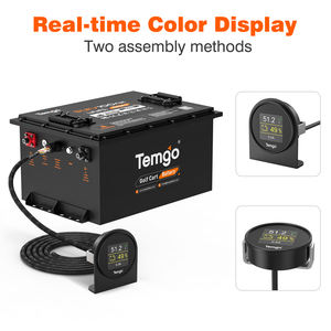 TEMGO US株 48V 51.2V 100Ah LiFePO4バッテリー 5000+サイクル ゴルフカート用リチウムイオンバッテリーパック ゴルフカート/UTVバッテリー用 - Product Image 1