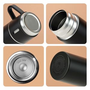 Prix d'usine, vente en gros, ensemble de bouteilles isothermes de 500 ml, cadeau d'affaires, tasse de voyage et 3 couvercles - Product Image 5