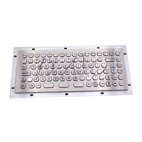 Clavier industriel intégré en acier inoxydable DAVO LIN, protection IP65, interface USB/PS/2, compatible DOS/Windows/Linux/Mac