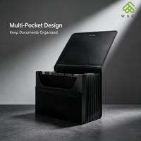 Carpeta de Archivo Expandible Tipo Acordeón, Material PP Impermeable, Diseño de Cierre Elástico, Múltiples Bolsillos, Organizador de Documentos