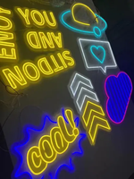 Enseigne néon en forme de cœur pour décoration murale, idéale pour chambre de fille, décoration lumineuse en forme de cœur pour mariage, anniversaire, Saint-Valentin