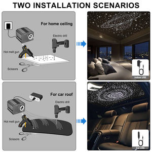 <span class=keywords><strong>Kit</strong></span> d'éclairage étoile à fibre optique 16W RGBW Twinkle <span class=keywords><strong>LED</strong></span> pour plafond et <span class=keywords><strong>ciel</strong></span>, pour voiture, maison, Starlight Headliner <span class=keywords><strong>Kit</strong></span> Music App Control - Product Image 3