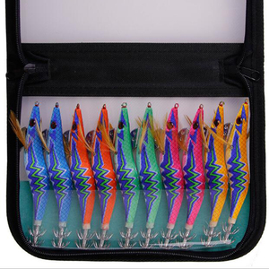 10 unids/bolsa 3 #3,5 # calamares Jig pesca de camarones atraer calamar sepia plantilla <span class=keywords><strong>Egi</strong></span> señuelos de fluorescencia de madera luminosa camarones - Product Image 4