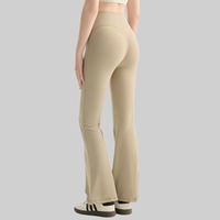 Pantalon de yoga YSH pour femme, taille haute, évasé, effet push-up, pour fitness, danse et sport