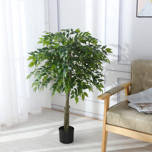 Árvores artificiais realistas do fabricante com folhas caindo barato casamento decoração interior paisagem real toque plantas - Product Image 3