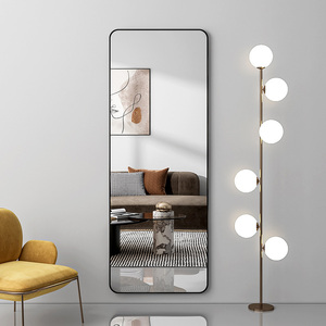 <span class=keywords><strong>Miroir</strong></span> sur pied extra large à cadre industriel, pleine longueur, 3 mm d'épaisseur - Product Image 3