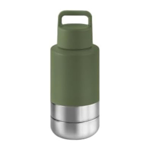 Distributeur d'eau portable personnalisé pour chiot, 1L (32oz), en acier inoxydable à double paroi isolé, 3-en-1, pour promenade en extérieur - Product Image 1