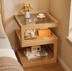 Wholesale Luxury Nightstand Modern Bedside <strong>Table</strong> Bedroom Furniture High Quality Durable <strong>Side</strong> <strong>Table</strong> <strong>Storage</strong> for Home Use - Product Image 2