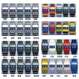 Đặt hàng tùy chỉnh người đàn ông mát nhựa độc đáo đồng hồ độc đáo xem Nhựa Dây đeo LCD hiển thị kỹ thuật số đồng hồ - Product Image 2